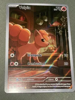 TGG Pokemon Cards - Vulpix 138/132 - Mega Evolution FA - NM 2025 full art rare - Image 1