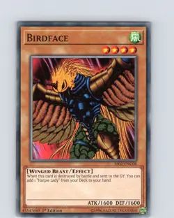 Yu-Gi-Oh TCG Birdface SS02-ENC08 1st Edition Regular Common Card NM - Image 1