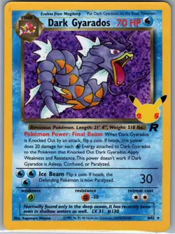 Dark Gyarados 8/82 Celebrations: Classic Collection - Pokemon Card - NM - Image 1