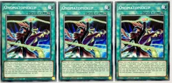 3 x LDS3-EN128 Onomatopickup - Common 1st Edition Near Mint YuGiOh Cards - Image 1