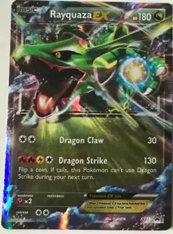 Rayquaza EX XY73 - Black Star Promo - Full Art Ultra Rare Holo Pokemon Card LP - Image 1