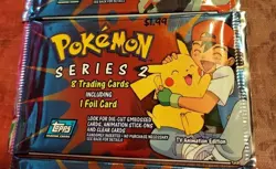 3-Topps 2000 PokemonTV Animation Series 2, 8 Trading Cards Including 1 Foil Card - Image 3