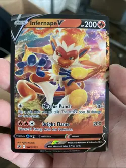 Infernape V - SWSH252 - Pokemon Sword & Shield Promo Ultra Rare Holo Card NM - Image 1