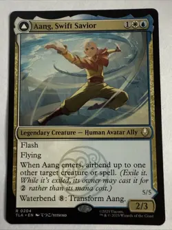 MTG - Avatar: The Last Airbender - Aang, Swift Savior / Ocean’s Fury 0204 NM - Image 1