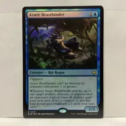 MTG Azure Beastbinder Magic: The Gathering Bloomburrow Foil Rare #0041 - Image 1