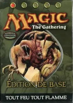 DECK 40 CARTES MAGIC THE GATHERING - EDITION DE BASE - TOUT FEU TOUT FLAMME - Image 1