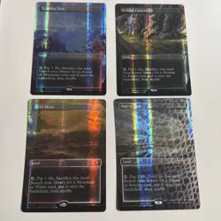 MTG - Scalding, Marsh, Verdant, Arid Mesa / Fetch Lands - Dragon-Scale - NM - Image 1