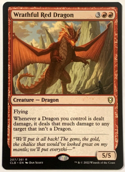 MTG Wrathful Red Dragon Commander Legends: Battle for Baldur's Gate 207/361 NM - Image 1