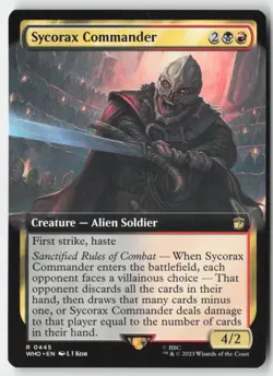 MTG - Sycorax Commander (Extended Art) R Universes Beyond: Doctor Who 445 LP-NM - Image 1
