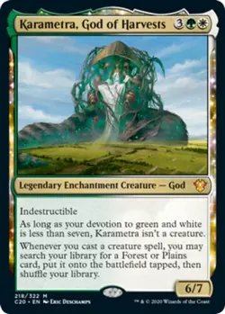 1x Karametra, God of Harvests NM-Mint, English Commander 2020 MTG Magic - Image 1