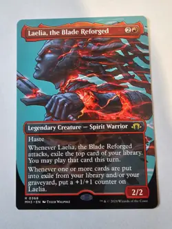MTG - Laelia, the Blade Reforged Borderless - Modern Horizons 3 - Image 1
