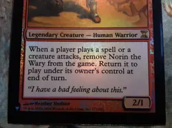 Norin the Wary The List Reprints Foil (PANGOLIN MTG) NM small print dot See Pics - Image 3