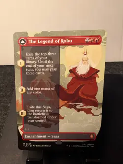 MTG The Legend of Roku BORDERLESS - x1 - NM - Avatar The Last Airbender ATLA - Image 1
