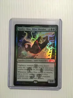 MTG Spider-man, Miles Morales Foil Promo P0008 NM - Image 1
