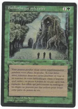 ►Magic-Style◄ MTG Sylvan Library - French Renaissance FBB Played (lightly inked) - Image 1