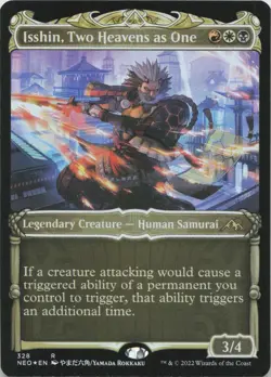 Isshin, Two Heavens as One (Showcase) - FOIL - R Kamigawa: Neon Dynasty 328 - MT - Image 1