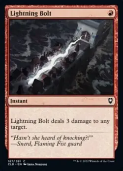 1x LIGHTNING BOLT - Commander - MTG - Magic the Gathering - Image 1