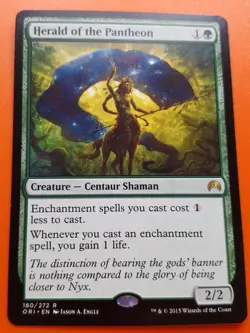 1x HERALD OF THE PANTHEON - Magic Origins - MTG - Magic the Gathering - NM - Image 1