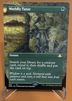 Worldly Tutor (Borderless) Dominaria Remastered Regular - Image 1