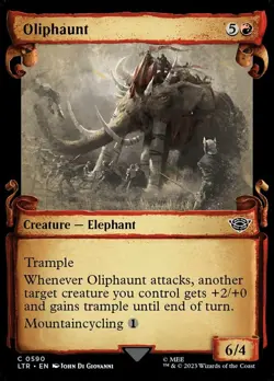 1 x Oliphaunt - Foil - Showcase Scrolls - The Lord of the Rings: Tales of Middle - Image 1