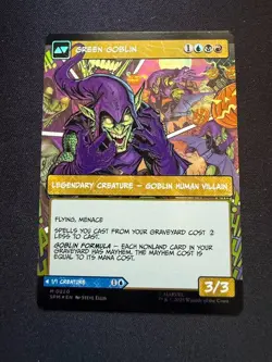 Norman Osborn - Borderless Foil - NM - Spider-Man MtG - Image 2