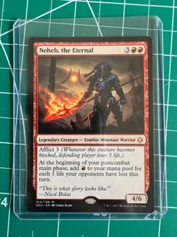 MTG Magic the Gathering Neheb, the Eternal (104/233) Hour of Devastation LP - Image 1