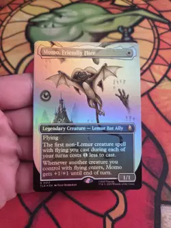 Momo, Friendly Flier (Borderless) Foil Avatar: The Last Airbender MTG MINT - Image 1