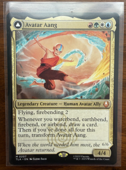 Avatar Aang Aang, Master of Elements #207 The Last Airbender Magic MTG - NM - Image 1
