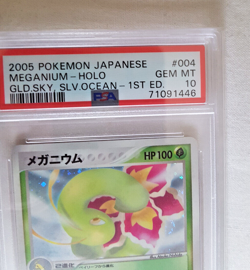 Pokemon MEGANIUM 4/106 Unseen Forces PSA 10 1st Edition Japanese GEM MINT - Image 5
