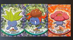 Topps Oddish Gloom Vileploom #43 #44 #45 Pokemon 1999 TV Animation Edition Blue - Image 1