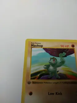 1999 Pokemon 52/102 Machop 1st Edition Shadowless Base Set NM/LP - Image 4