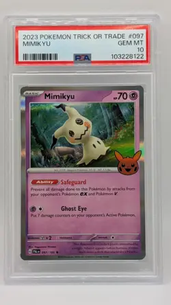 2023 Pokemon Trick or Trade Mimikyu #097/193 Foil PSA 10 GEM MINT! - Image 1