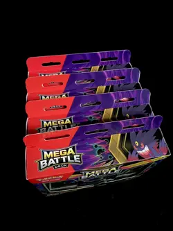 Lot of (4) Pokemon TCG Mega Battle Decks (Mega Gengar ex) Factory Sealed - Image 3