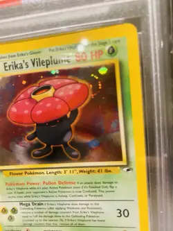2000 Pokemon Gym Heroes Erika's Vileplume #5/132 Holo PSA 9 *SWIRL* - Image 2