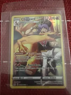 POKEMON Sword & Shield - Lost Origin NM Gallery Rare HOLO Leon's #TG03 CHARIZARD - Image 1