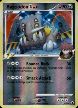 Bastiodon GL 2/111 Reverse Holo Rare DP Rising Rivals Pokemon - Image 1