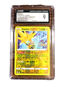 Zapdos Reverse Holo Rare #029 - CGC MINT 9 - 2022 Pokemon GO - Pokemon TCG - Image 1