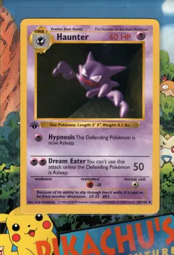 Pokemon TCG 1st Edition Shadowless Haunter 29/102 Non-Holo LP - Image 1