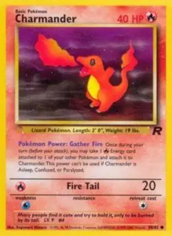 4x Moderately Played Charmander - 50/82 - Common - Unlimited Edition Pokemon Tea - Image 1