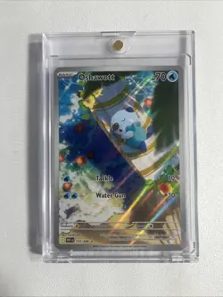Pokemon TCG Oshawott 105/086 Mint Condition, White Flare Illustration Rare - Image 1