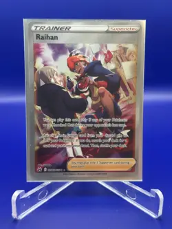 2023 Pokemon Sword and Shield Crown Zenith Galarian Gallery #GG65 Raihan GGU - Image 1