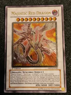 Yugioh! LP Majestic Red Dragon - ABPF-EN040 - Ultimate Rare - 1st Edition Lightl - Image 1