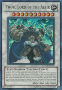 YUGIOH THOR, LORD OF THE AESIR ULTRA RARE EXCELLENT STOR-EN038 - Image 1