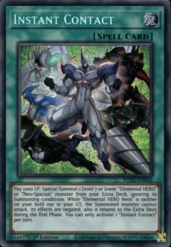 Instant Contact EU 1st Ed Secret Rare POTE-EN052 Yu-Gi-Oh! - Image 1