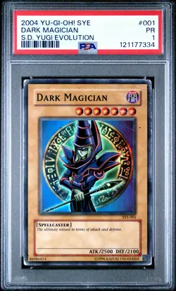 2004 SYE YU-GI-OH! STARTER DECK YUGI EVOLUTION #001 DARK MAGICIAN PSA 1 - Image 1