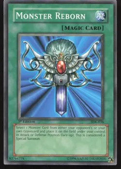 Yu-Gi-Oh TCG Starter Deck: Kaiba #SDK-036 Monster Reborn 1st Edition Common LP - Image 1
