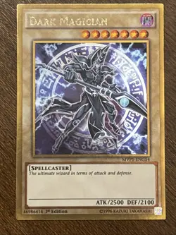 Yu-Gi-Oh! TCG Dark Magician MVP1-ENG54 1st Edition Gold Rare LP - Image 1