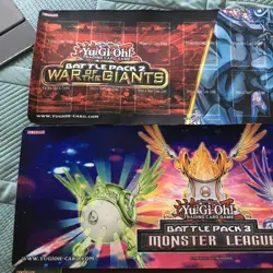 YUGIOH BATTLE PACK 3 MONSTER LEAGUE HERALD HALF MAT PLAYMAT! + 2 More Mats! - Image 2