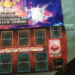 YUGIOH BATTLE PACK 3 MONSTER LEAGUE HERALD HALF MAT PLAYMAT! + 2 More Mats! - Image 4