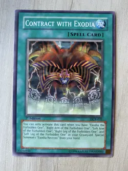 Yu-Gi-Oh! Dark Crisis Contract with Exodia 1st Edition DCR-031 - Image 1